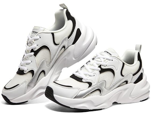 (Women) Skechers Bobs Bamina 2 'Meteor Grey Wave' 117364-WBKS Shop (Women) Skechers Bobs Bamina 2 'Meteor Grey Wave' 117364-WBKS