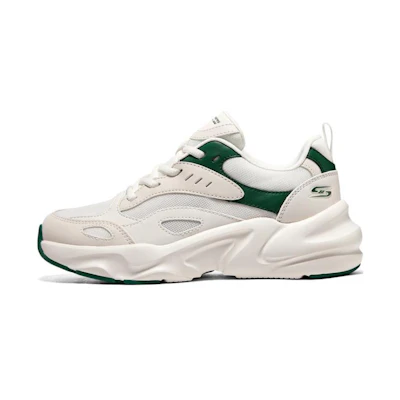 (W) Skechers Bobs Bamina 2 'White Green'