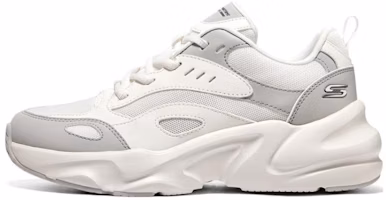(Women) Skechers Bobs Bamina 2 'White Grey' 117363-OWGR (Women) Skechers Bobs Bamina 2 'White Grey' 117363-OWGR