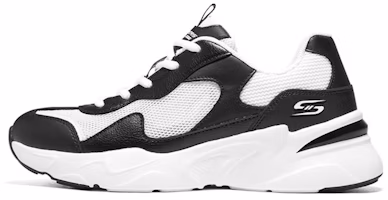 (Women) Skechers Bobs Bamina 'White Black' 117358-BKW (Women) Skechers Bobs Bamina 'White Black' 117358-BKW