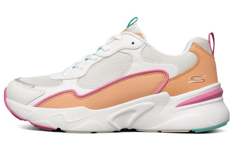 (W) Skechers Bob's Bamina Low-Top Orange/White/Pink