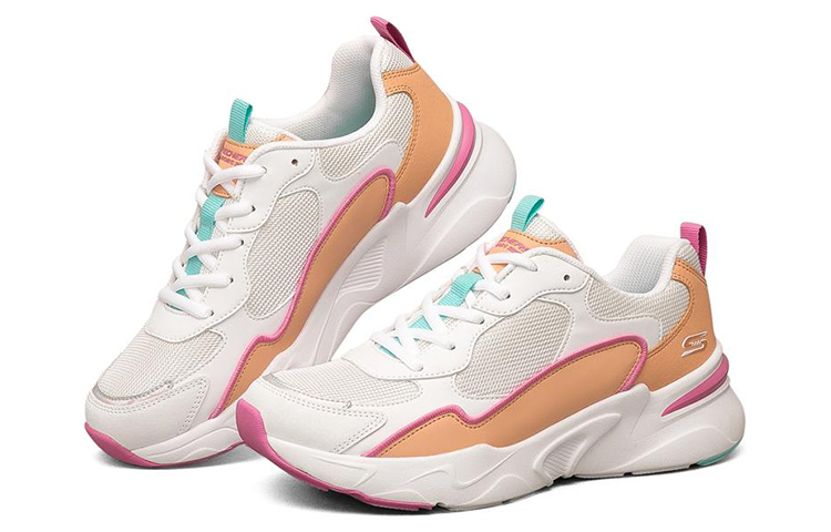 (W) Skechers Bob's Bamina Low-Top Orange/White/Pink 圖 3