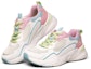 Lookbook (W) Skechers Bob's Bamina Low-Top Merah Jambu/Putih/Biru 117043-WBLP