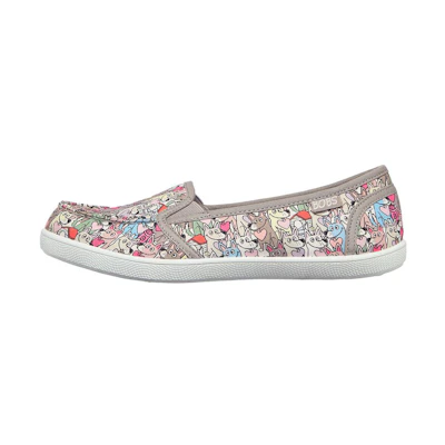 (W) Skechers Bobs Beach Bingo-Feline Love 'Grey'