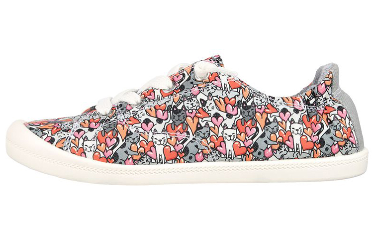(W) Skechers Bobs Beach Bingo-Feline Love 'Grey CMFT Casual'