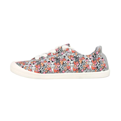 (W) Skechers Bobs Beach Bingo-Feline Love 'Grey CMFT Casual'