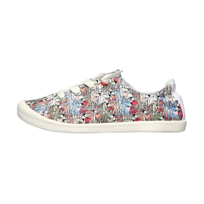 (W) Skechers Bobs Beach Bingo 'Arf Breaker White'