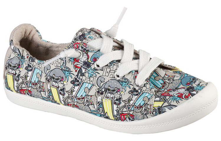 (W) Skechers Bobs Beach Bingo 'Beach Kitty Grey' 圖 3