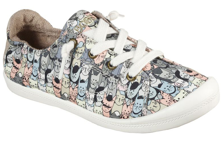 (W) Skechers Bobs Beach Bingo 'Mellow Cats Grey Brown' 圖 3