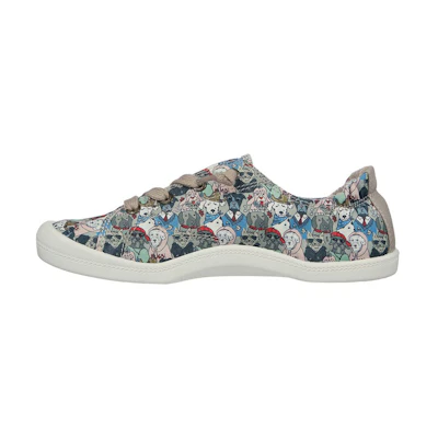 (W) Skechers Bobs Beach Bingo 'Swaggie Tail Gray Tan'