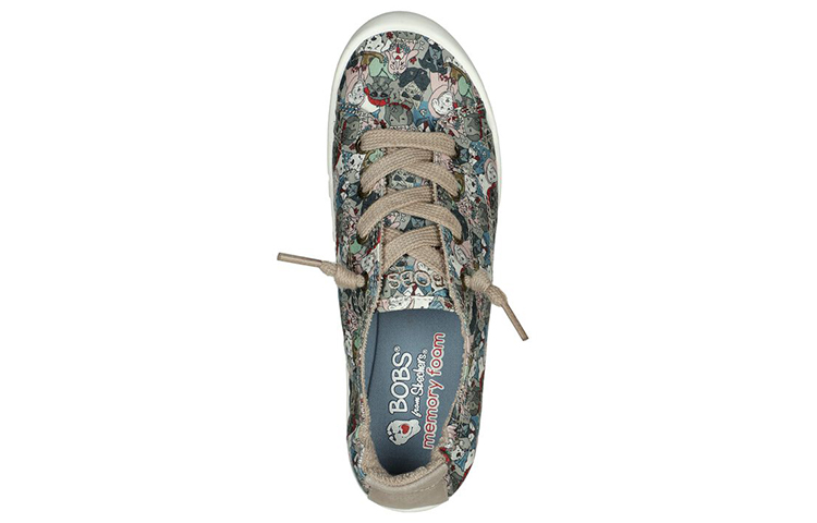 (W) Skechers Bobs Beach Bingo 'Swaggie Tail Gray Tan' 圖 4