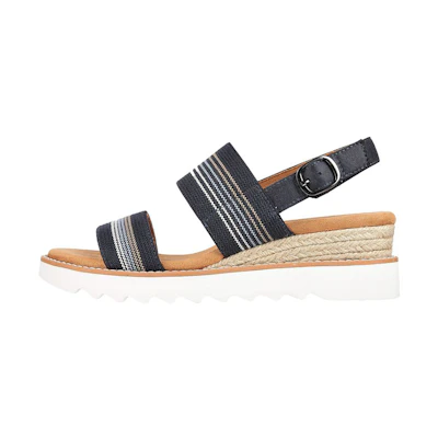 (W) Skechers Bobs Beach Kiss 'Hi-Tea Time Black & White'
