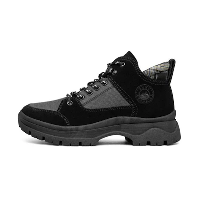 (W) Skechers Roadies Martin Boots 'Black Grey'