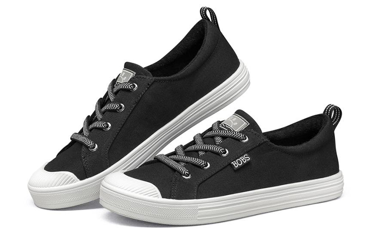 Lookbook (W) Skechers Bobs Cool 'Hitam Low-Top' 113827-BLK