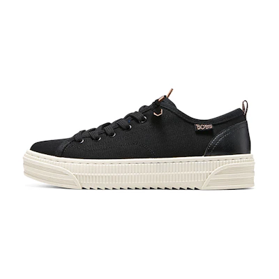 (W) Skechers Bobs Copa Low 'Black Canvas'