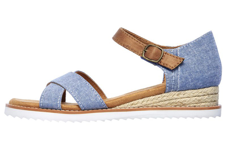 (Women) Skechers Bobs Desert Kiss 'Blue' 33388-BLU