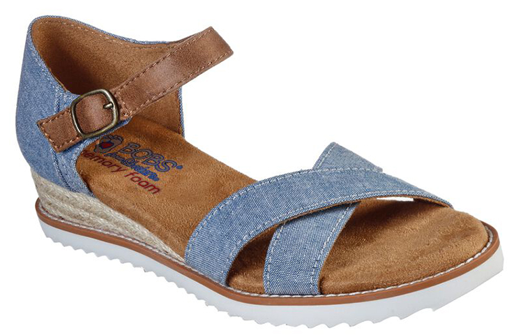 Lookbook (W) Skechers Bobs Desert Kiss ''Blauw'' 33388-BLU