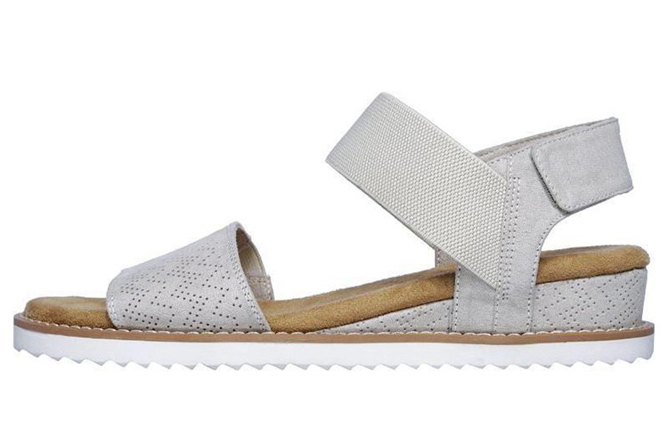(Women) Skechers Bobs Desert Kiss 'Grey' 31440-OFWT