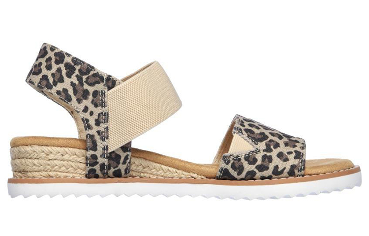 Order (Women) Skechers Bobs Desert Kiss 'Tiger's Eye Leopard Print' 33385-LPD