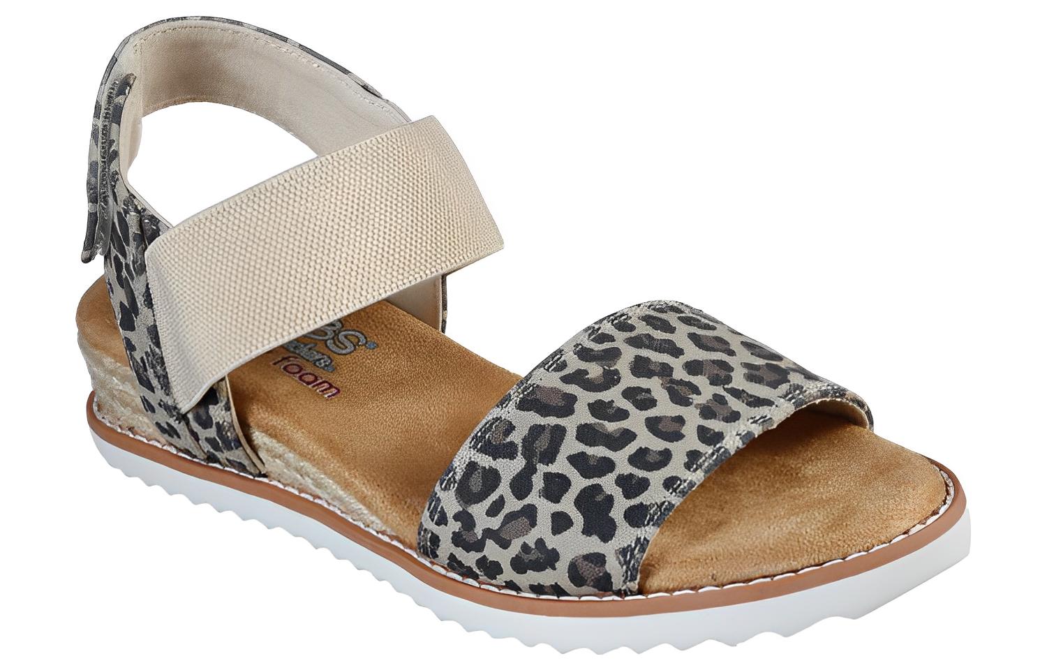 Lookbook (W) Skechers Bobs Desert Kiss 'Corak Harimau Bintang Coklat Kekuningan' 33385-LPD