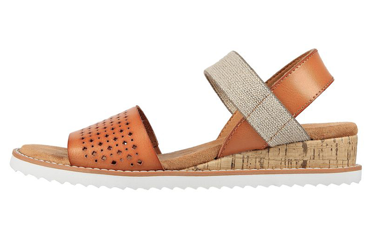 (Women) Skechers Bobs Desert Kiss 'Triple Scoop Sand' 113544-LUG