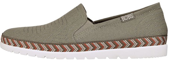 (Women) Skechers Bobs Flexpadrille 3.0 'Geo Nomics Green' 113240-OLV (Women) Skechers Bobs Flexpadrille 3.0 'Geo Nomics Green' 113240-OLV
