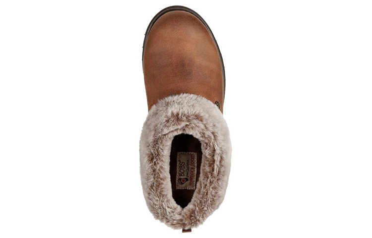 Shop Skechers Bobs Keepsakes-REM 保暖舒适 懶人運動休閒鞋 女款 棕