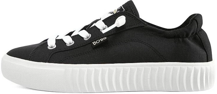 women-skechers-bobs-low-top-slip-resistant-black-and-white-114390-blk