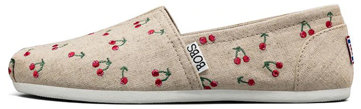 women-skechers-bobs-plush-natural-red-33339-ntrd