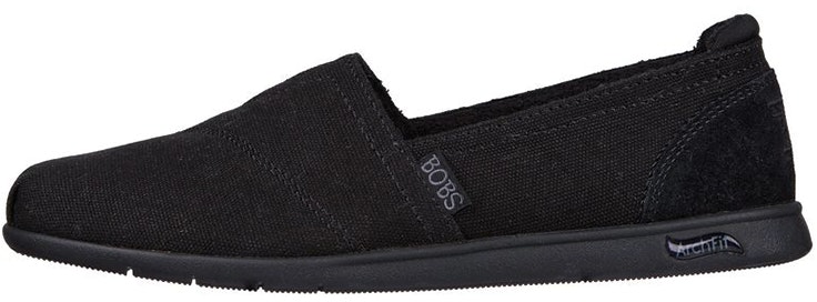 women-skechers-bobs-plush-arch-fit-black-slip-on-114108-bbk