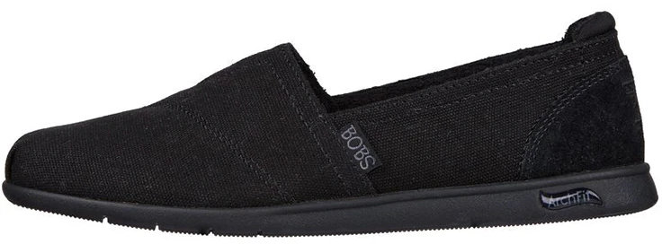 women-skechers-bobs-plush-arch-fit-black-slip-on-114108-bbk