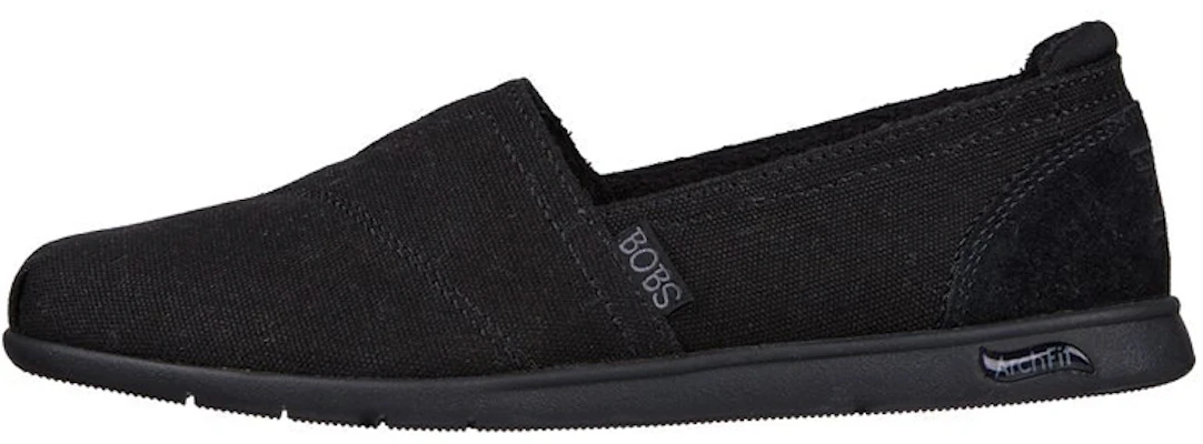 (W) Skechers Bobs Plush Arch Fit ''Schwarze Slip-On'' 114108-BBK Buy (W) Skechers Bobs Plush Arch Fit ''Schwarze Slip-On'' 114108-BBK