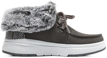 Order Skechers Bob's Skipper Wavr 耐磨防滑 短筒 雪地靴 女款 炭灰色
