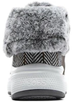 Shop Skechers Bob's Skipper Wavr 耐磨防滑 短筒 雪地靴 女款 炭灰色