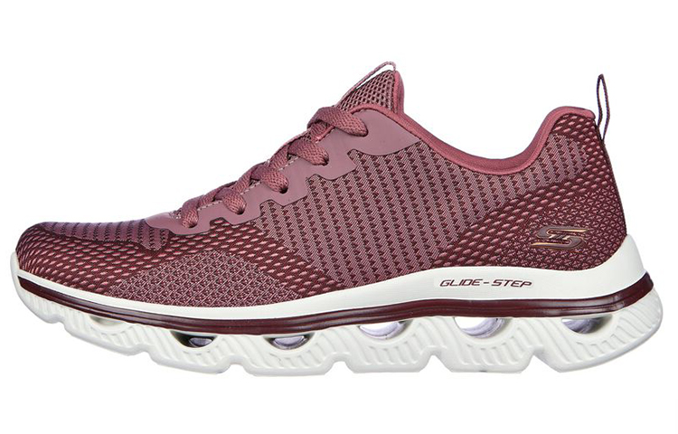(W) Skechers Bobs Sport Arc Waves 'Red Casual Low'