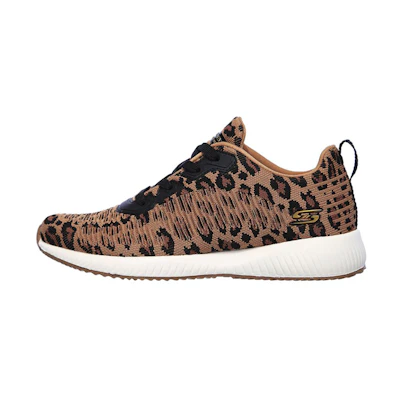 (W) Skechers Bobs Sport Squad 'Mighty Cat Leopard Print'