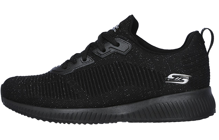 (W) Skechers Bobs Sport Squad 'Total Glam Black'