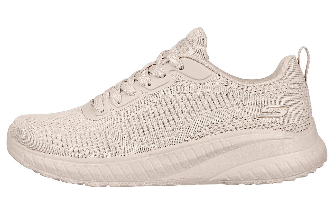 (Women) Skechers Bobs Sport Squad Chaos 'Face Off Grey' 117209-NUDE