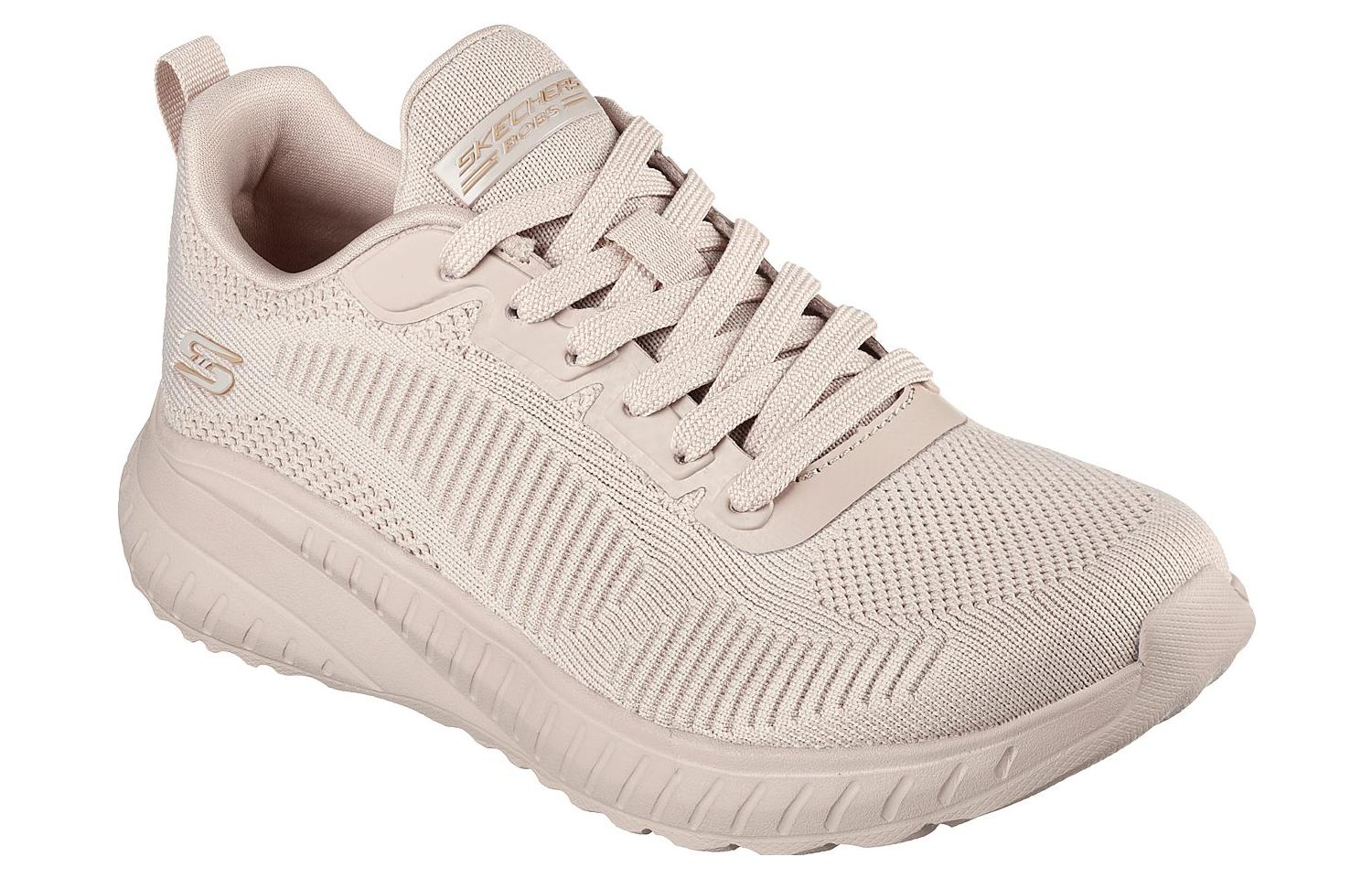 Lookbook (Women) Skechers Bobs Sport Squad Chaos 'Face Off Grey' 117209-NUDE