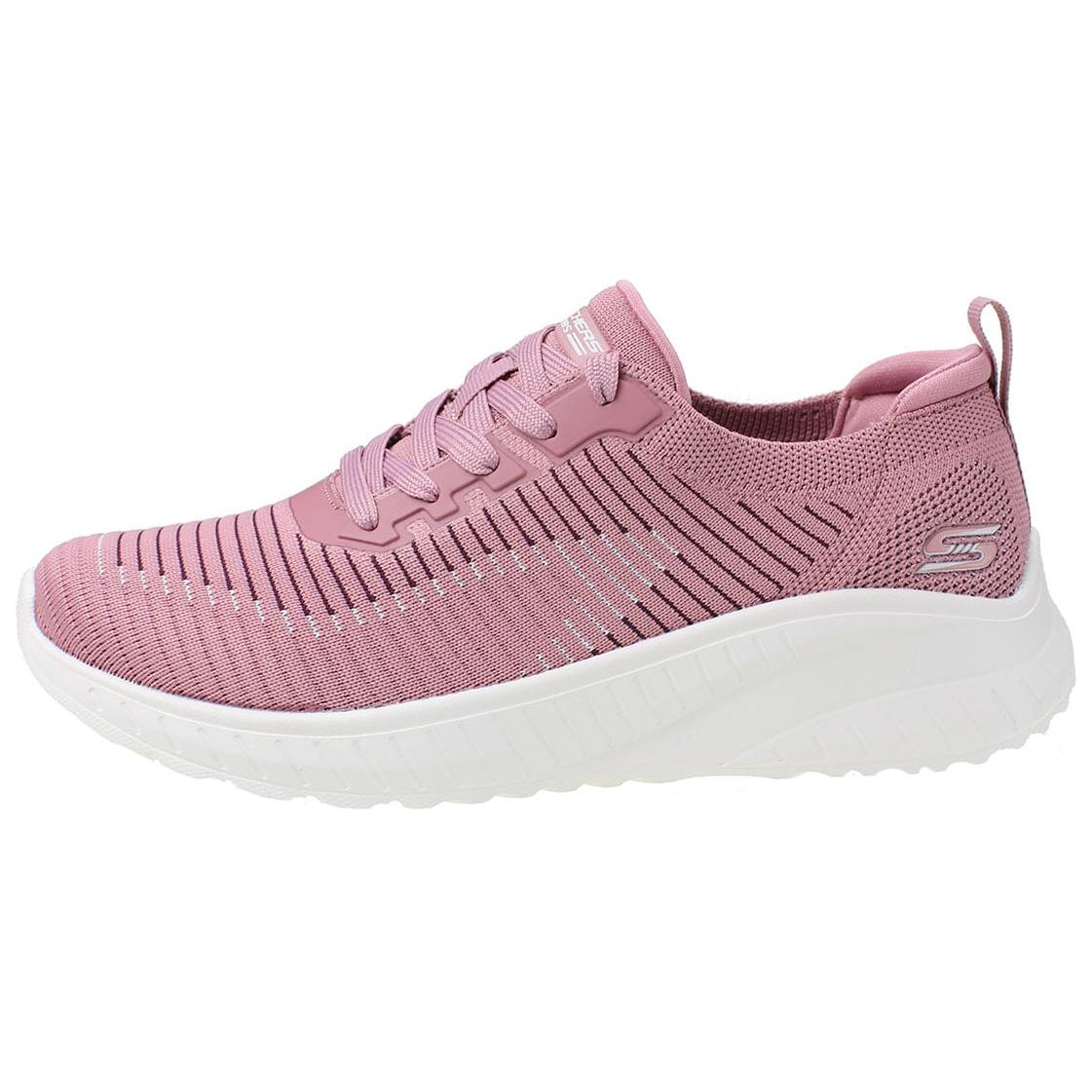 (W) Skechers BOBS Sport Squad Chaos 'Renegade Parade Pink'