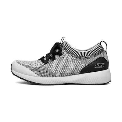 (W) Skechers Bobs Squad Running Shoes Grey/White/Black
