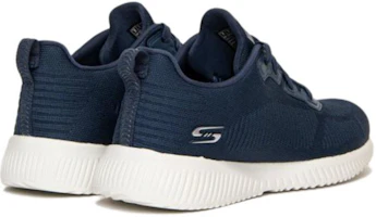Shop Skechers Bobs Squad 女款低帮休閒運動鞋 海軍藍色