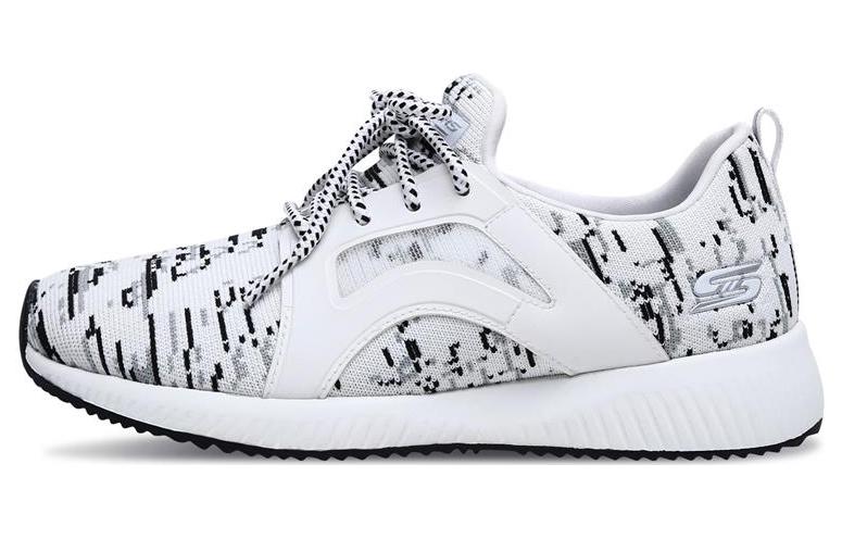 (Women) Skechers Bobs Squad 'White Black' 31363-WBGY