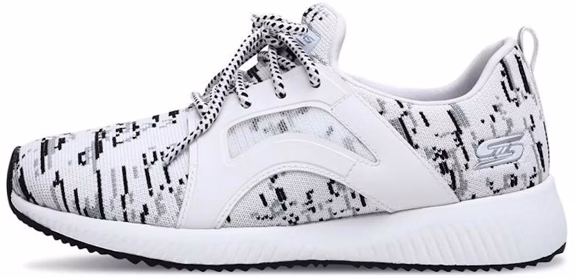 (Women) Skechers Bobs Squad 'White Black' 31363-WBGY Buy (Women) Skechers Bobs Squad 'White Black' 31363-WBGY