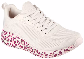 Lookbook Skechers Bobs Squad Chaos-斑點 低幫運動休閒鞋 女款 白