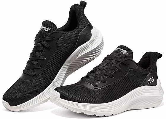 (W) Skechers Bobs Squad Waves 'Hitam' 117470-BLK Lookbook (W) Skechers Bobs Squad Waves 'Hitam' 117470-BLK