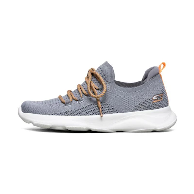 (W) Skechers Bobs Surge Sports Shoes Gray/White/Orange
