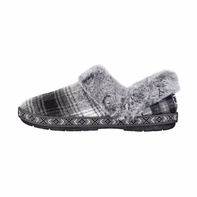 (W) Skechers Bobs Too Cozy 'Black Grey Fleece'
