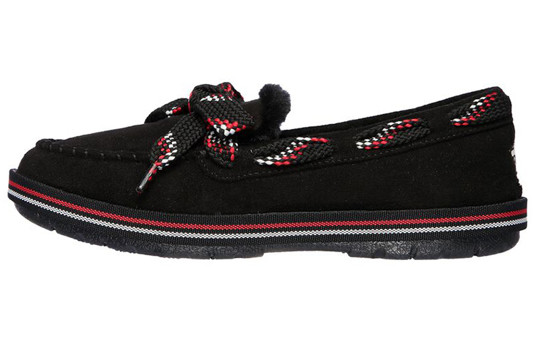 (W) Skechers Bobs Too Cozy 'Winter's End Black Red'