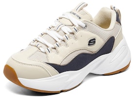 (W) スケッチャーズ 通気性抜群 低反発 ランニングシューズ (白/青) 8730056-TPNV Order (W) スケッチャーズ 通気性抜群 低反発 ランニングシューズ (白/青) 8730056-TPNV